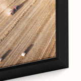 Harvest Glow - Aerial Farm Tractor Rustic Art