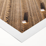 Harvest Glow - Aerial Farm Tractor Rustic Art