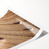 Harvest Glow - Aerial Farm Tractor Rustic Art