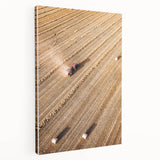 Harvest Glow - Aerial Farm Tractor Rustic Art