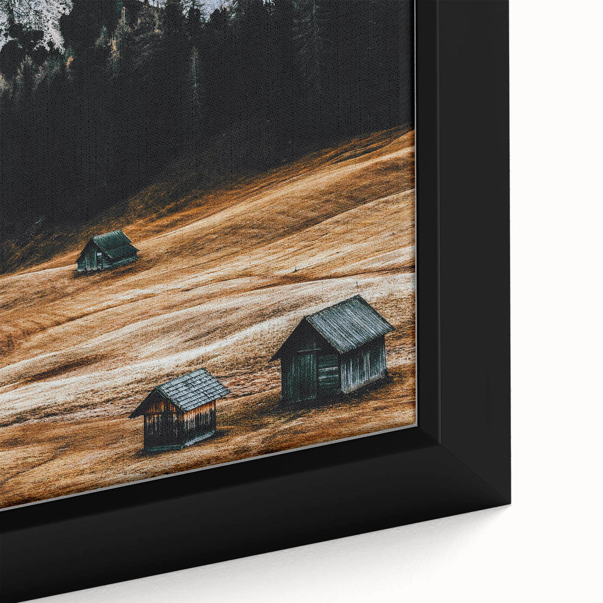 Alpine Serenity - Rustic Mountain Cabin Art