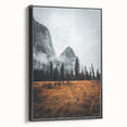 Misty Mountain Solitude - Rustic Nature Scene Art