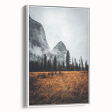 Misty Mountain Solitude - Rustic Nature Scene Art