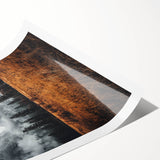 Misty Mountain Solitude - Rustic Nature Scene Art