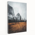 Misty Mountain Solitude - Rustic Nature Scene Art