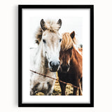 Equine Companions - Rustic Horse Portrait Art
