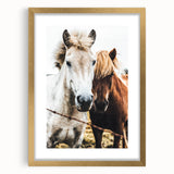 Equine Companions - Rustic Horse Portrait Art