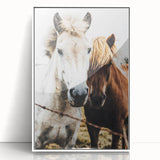 Equine Companions - Rustic Horse Portrait Art