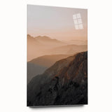 Sunset Mountain Majesty - Rustic Landscape Art