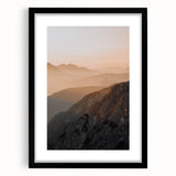 Sunset Mountain Majesty - Rustic Landscape Art