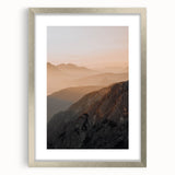 Sunset Mountain Majesty - Rustic Landscape Art