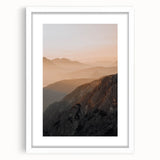 Sunset Mountain Majesty - Rustic Landscape Art