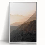 Sunset Mountain Majesty - Rustic Landscape Art