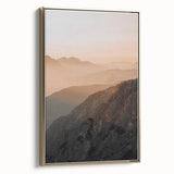 Sunset Mountain Majesty - Rustic Landscape Art