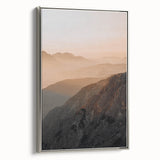 Sunset Mountain Majesty - Rustic Landscape Art