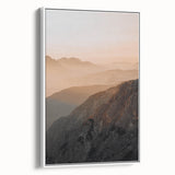 Sunset Mountain Majesty - Rustic Landscape Art