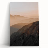 Sunset Mountain Majesty - Rustic Landscape Art