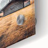 Alpine Retreat - Rustic Cabin Landscape Art