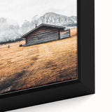 Alpine Retreat - Rustic Cabin Landscape Art