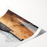 Alpine Retreat - Rustic Cabin Landscape Art