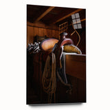 Rustic Saddle and Barn Wall Art for Farmhouse and Western Decor