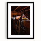Rustic Saddle and Barn Wall Art for Farmhouse and Western Decor