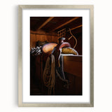 Rustic Saddle and Barn Wall Art for Farmhouse and Western Decor