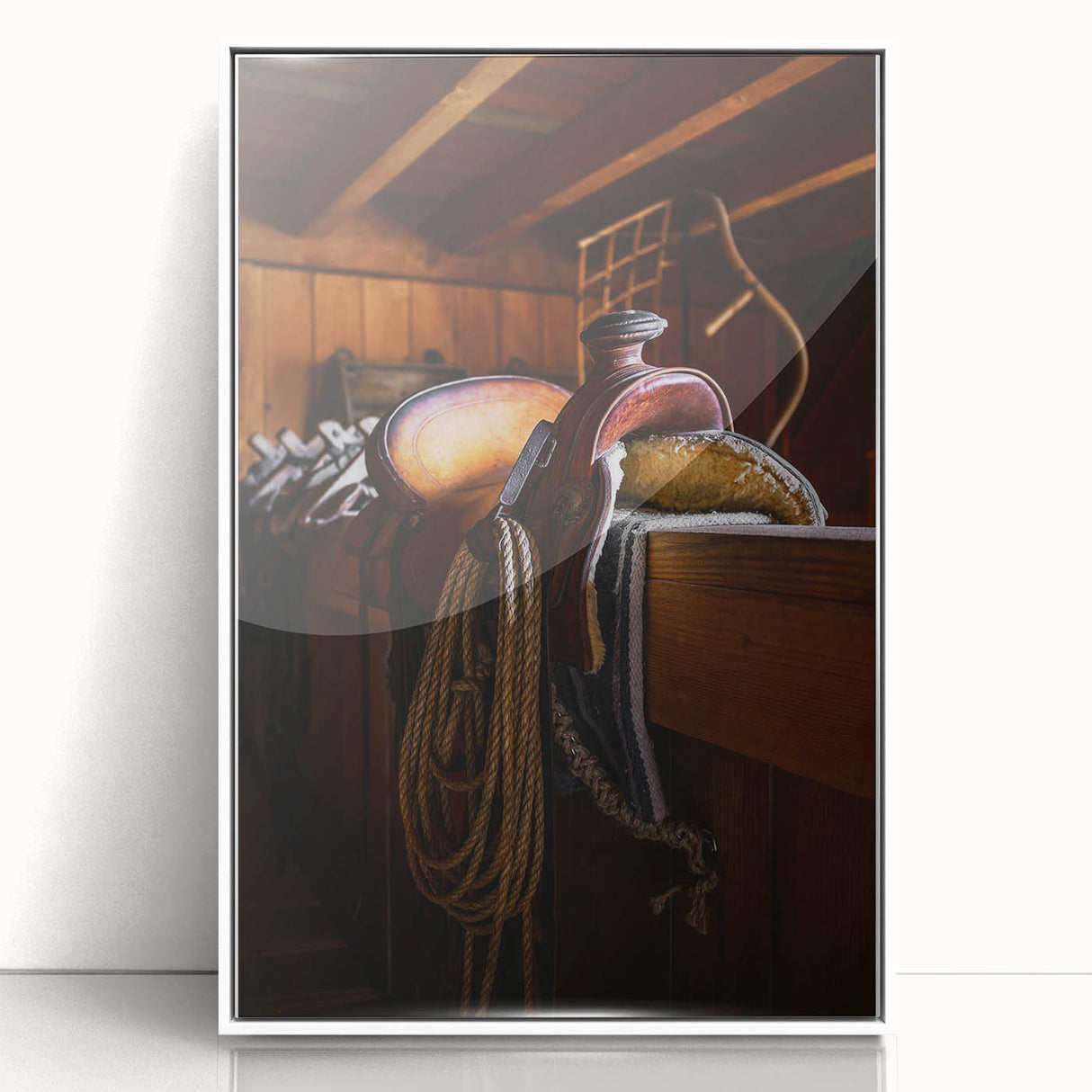 Rustic Saddle and Barn Wall Art for Farmhouse and Western Decor