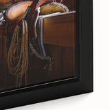 Rustic Saddle and Barn Wall Art for Farmhouse and Western Decor