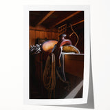 Rustic Saddle and Barn Wall Art for Farmhouse and Western Decor