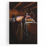 Rustic Saddle and Barn Wall Art for Farmhouse and Western Decor