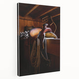 Rustic Saddle and Barn Wall Art for Farmhouse and Western Decor