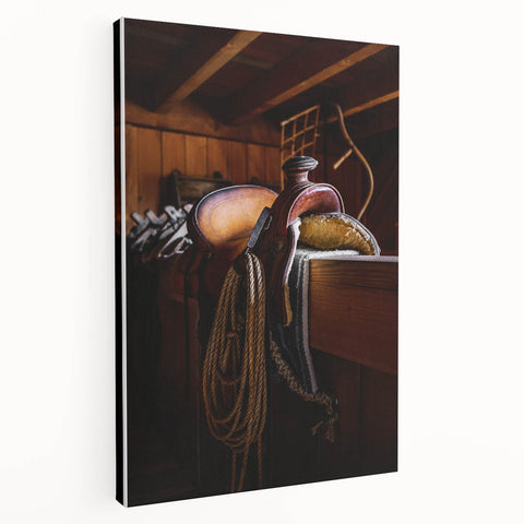 Rustic Saddle and Barn Wall Art for Farmhouse and Western Decor