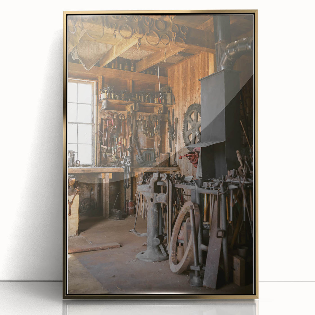 Rustic Workshop Tools Wall Art – Timeless Farmhouse Decor Piece