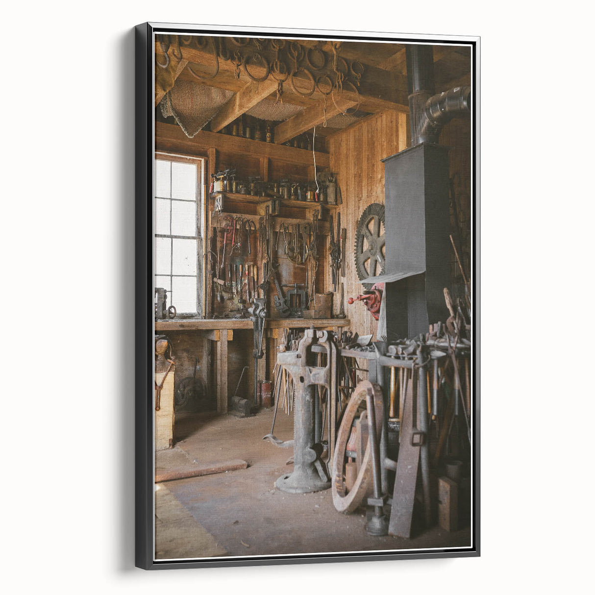 Rustic Workshop Tools Wall Art – Timeless Farmhouse Decor Piece