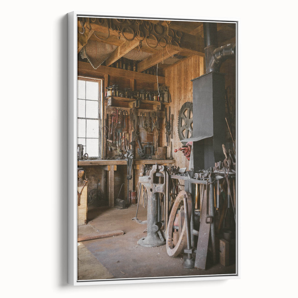 Rustic Workshop Tools Wall Art – Timeless Farmhouse Decor Piece