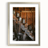 Antique Lamp Oil & Tools Wall Art – Rustic Wooden Farmhouse Decor