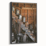 Antique Lamp Oil & Tools Wall Art – Rustic Wooden Farmhouse Decor