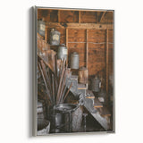 Antique Lamp Oil & Tools Wall Art – Rustic Wooden Farmhouse Decor