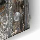 Weathered Lion Door Knocker Wall Art – Rustic Elegance Decor
