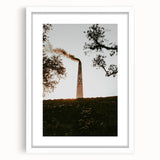 Industrial Smokestack Wall Art – Rustic Environmental Decor