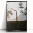 Industrial Smokestack Wall Art – Rustic Environmental Decor