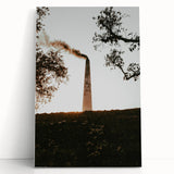 Industrial Smokestack Wall Art – Rustic Environmental Decor