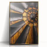 Rustic Windmill Fan Wall Art – Industrial Farmhouse Decor
