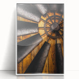 Rustic Windmill Fan Wall Art – Industrial Farmhouse Decor