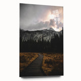 Majestic Mountain Landscape Wall Art – Serene Rustic Decor