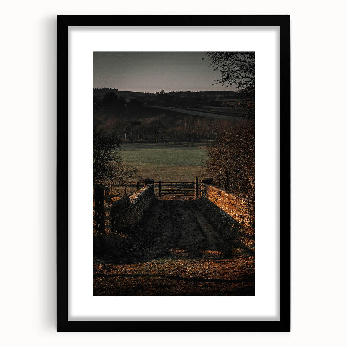 Countryside Gateway Rustic Art - Vintage Farmhouse Print