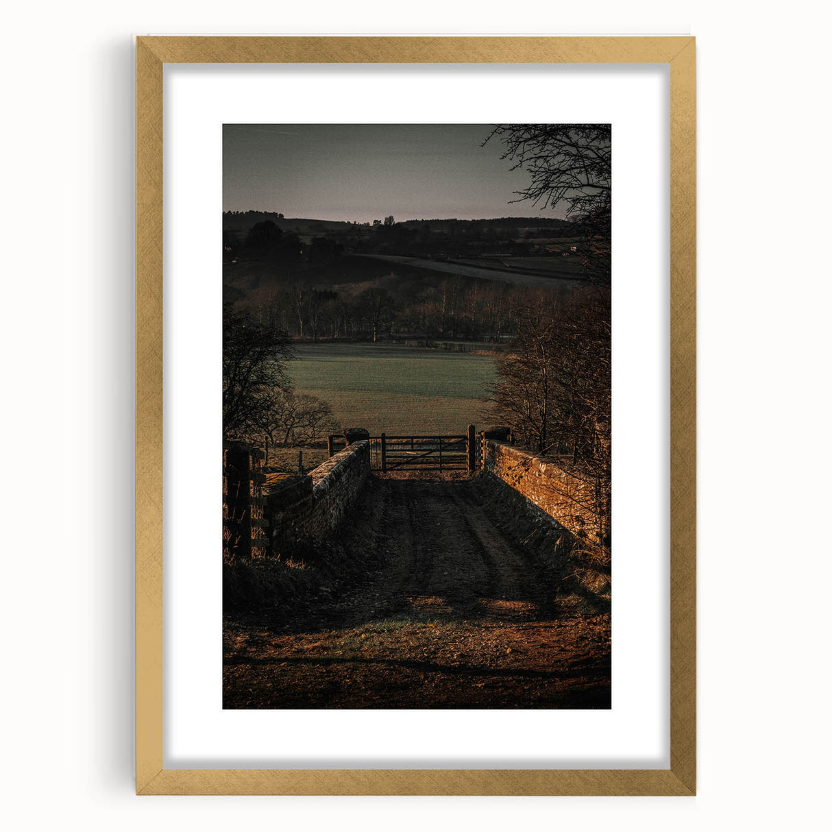 Countryside Gateway Rustic Art - Vintage Farmhouse Print