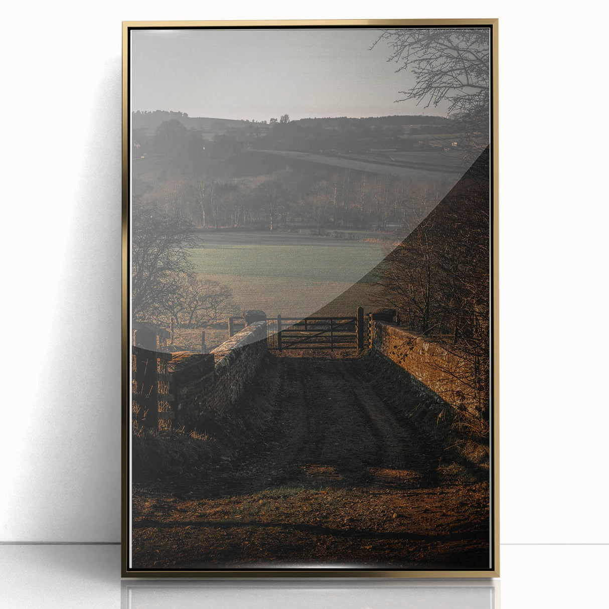 Countryside Gateway Rustic Art - Vintage Farmhouse Print