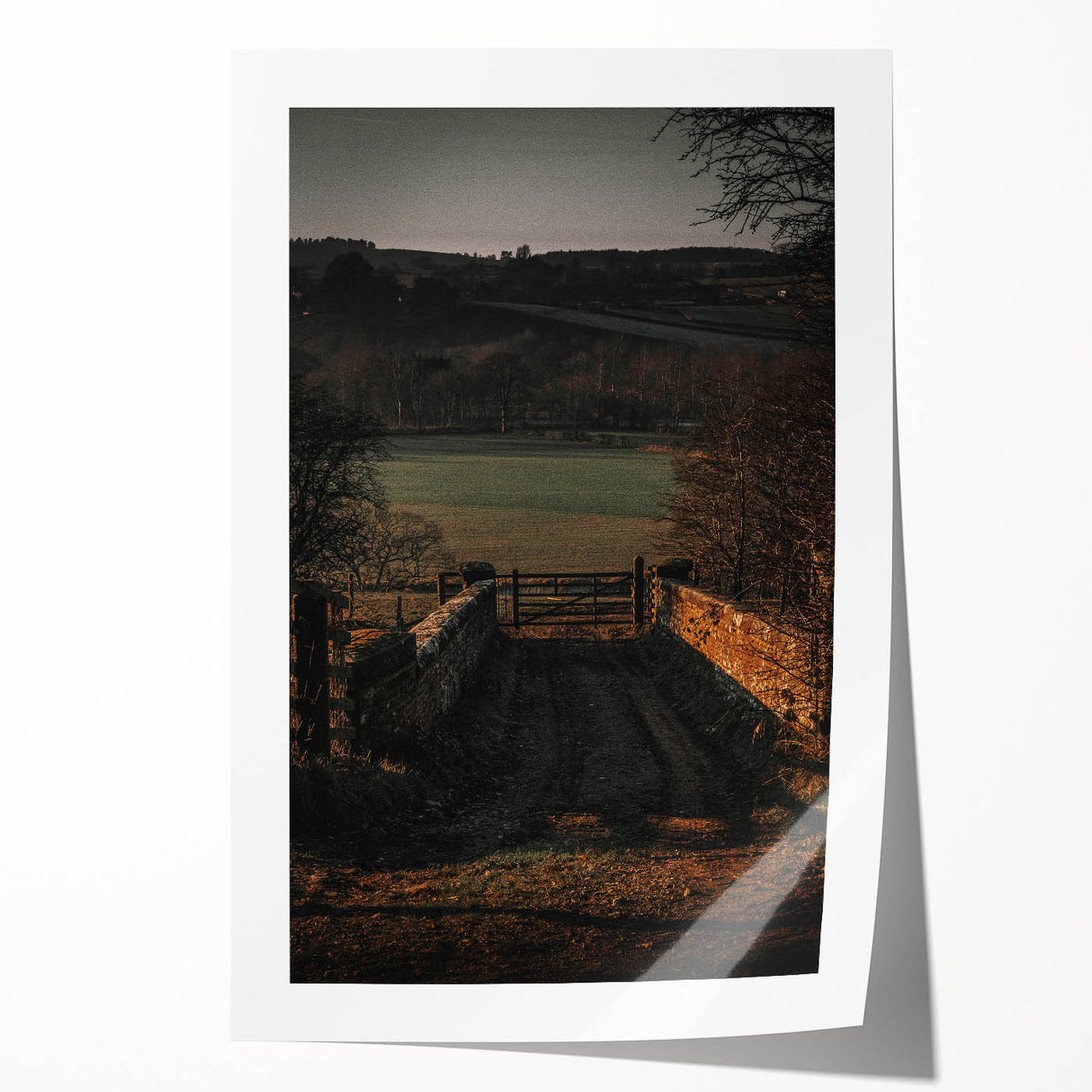 Countryside Gateway Rustic Art - Vintage Farmhouse Print